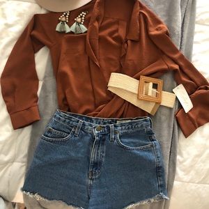 Flowy Criss Cross Blouse